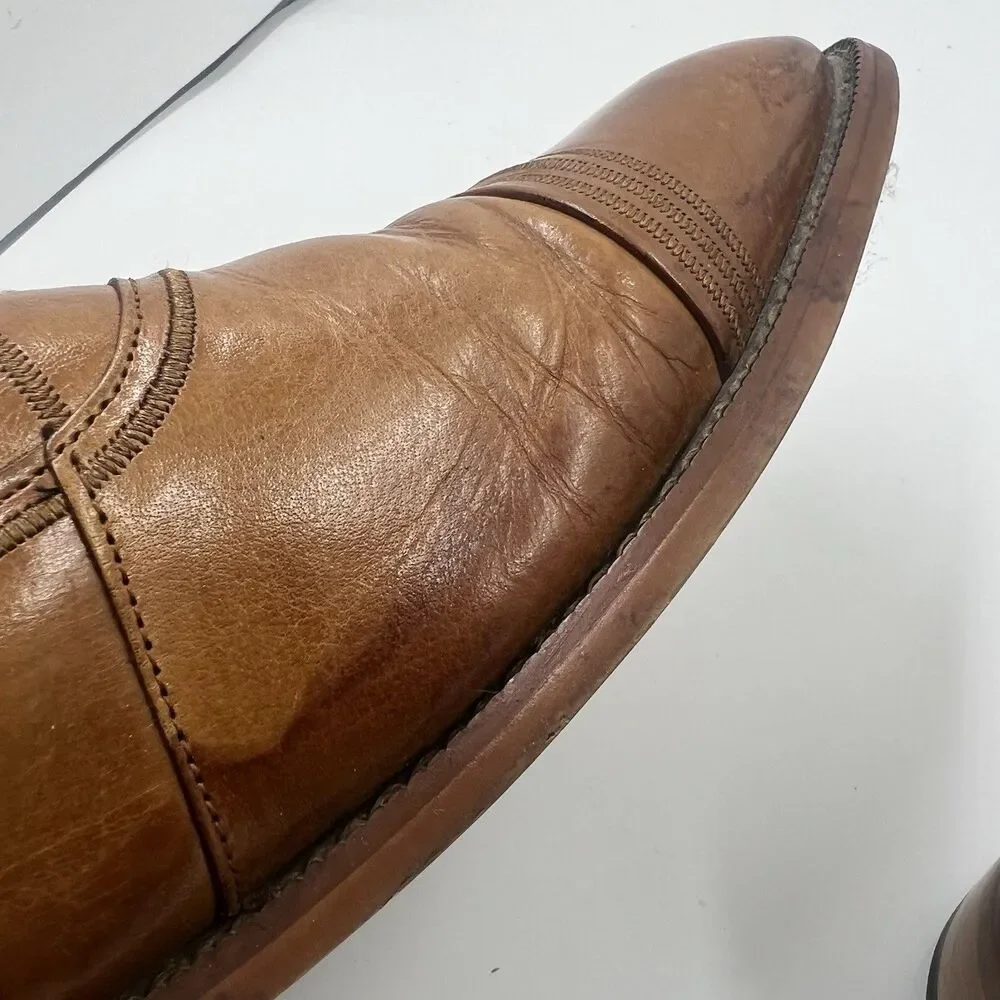 Stacy Adams Men’s Tan Lace Up Bingham Oxford Dress Shoes 11 Business Classy